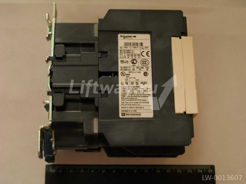 КОНТАКТОР D 3Р,95 A, 45кВт, НО+НЗ,220VAC 50/60 ГЦ,ЗАЖИМ ПОД ВИНТ