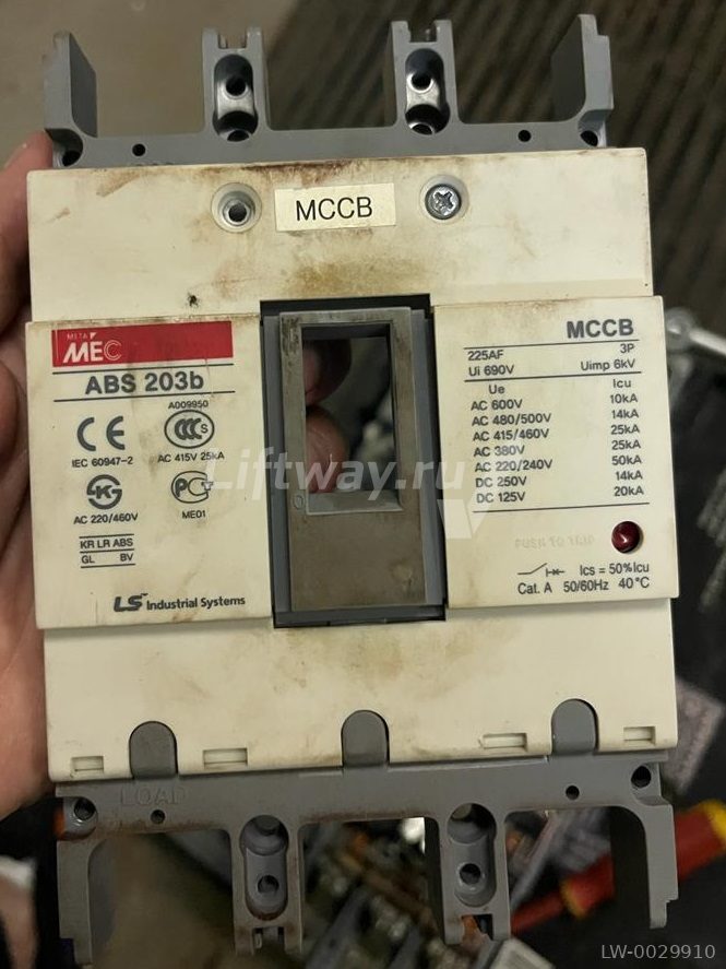 Автоматический выключатель 3P  ABS 203B   125A