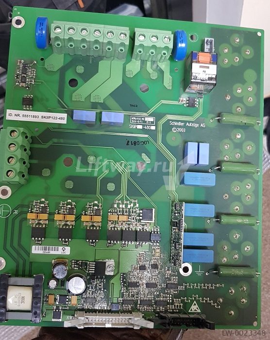 Силовая плата SKIIP частотного преобразователя Schindler Variodyn VF22BR (без IGBT модулей)