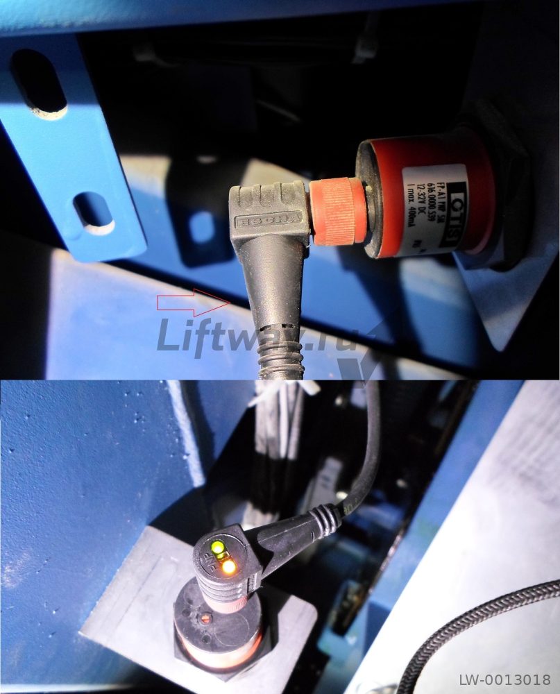 Кабель для датчика включения эскалатора Otis 508XO (FP-A1 PNP 5M 12-32VDC) M30