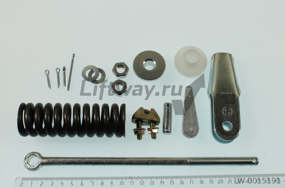 Коуш тягового каната D12-14мм с несущей пружиной (тип D)