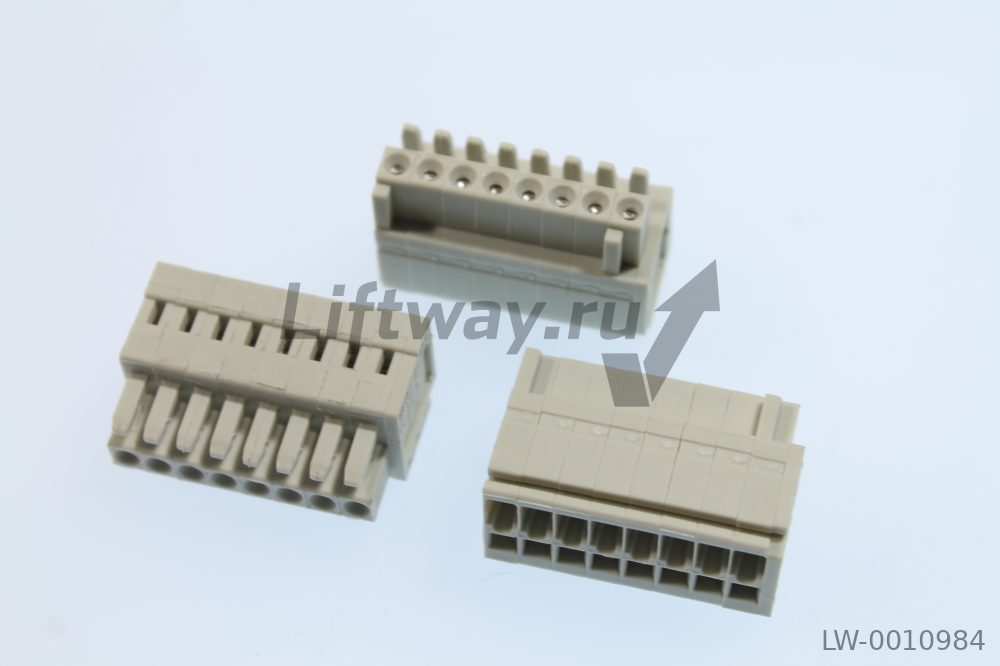 Разъем (Розетка) WAGO 734-108 на 8 контактов с маркировкой