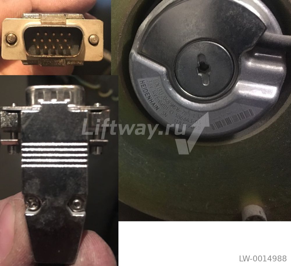 Тахометр (энкодер) мотора ECN 1313 rpp2048 ENDAT (3,6VDC-14VDC) с кабелем 7м