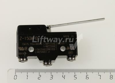 Микровыключатель с длинным плечом L=63,2мм (без ролика)