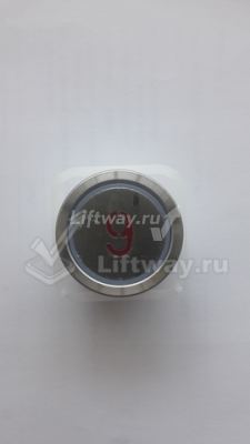 Кнопка приказа "9" тип BA213 круглая лифт BLT